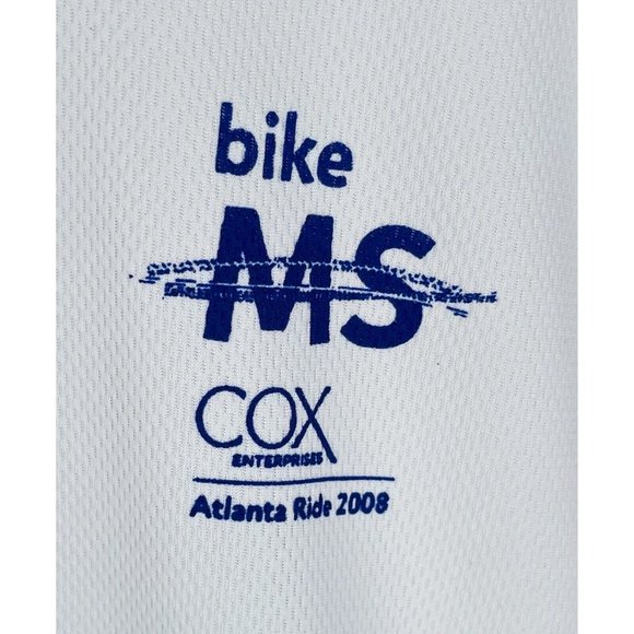 Voler Short Sleeve XL Cycling Jersey Bike Porter Keadle Moore LLP CPA Blue White - Picture 3 of 8